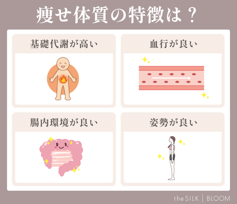 痩せ体質の特徴は?